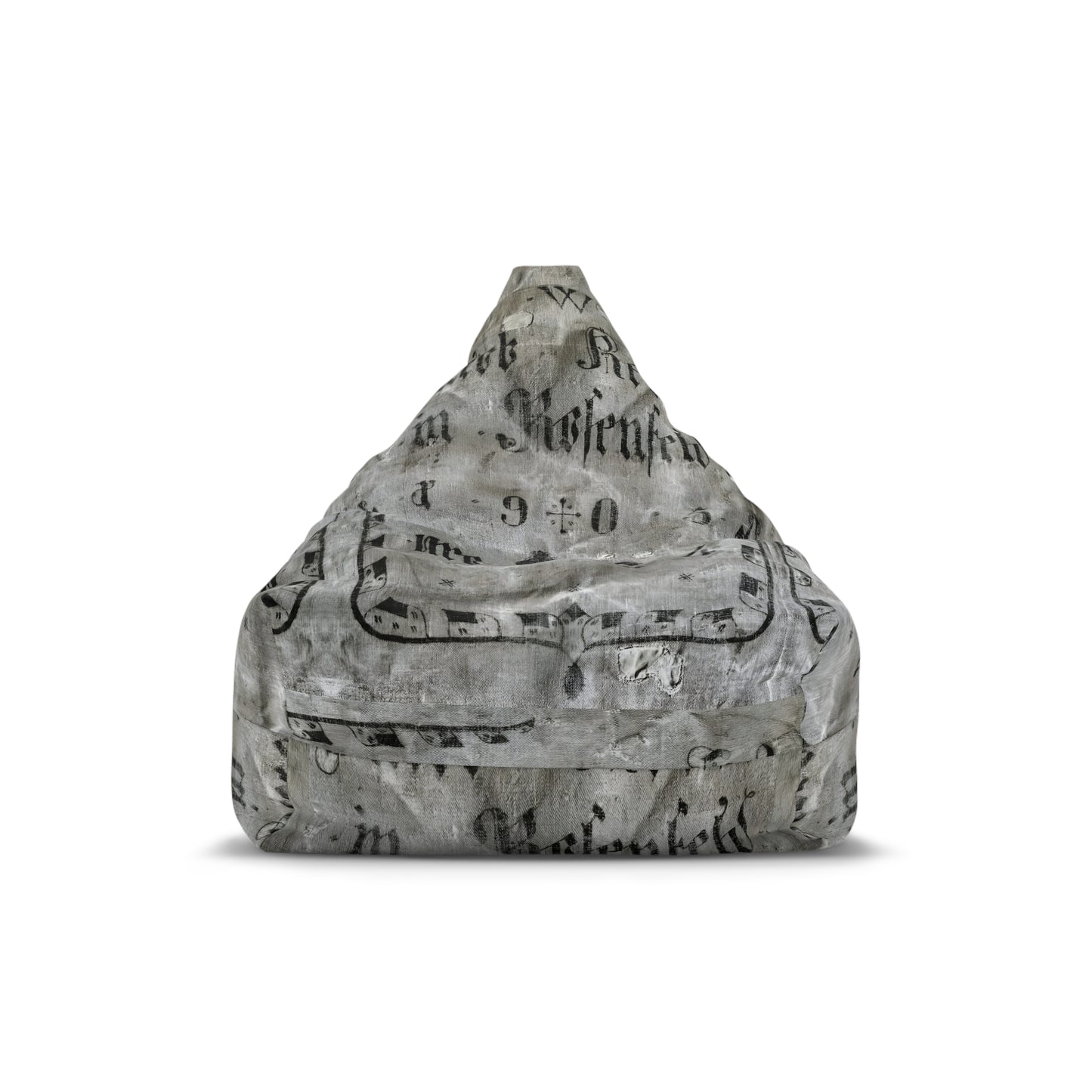 Distressed Antique Grain Sack Print Bean Bag – Shabby Chic Comfort