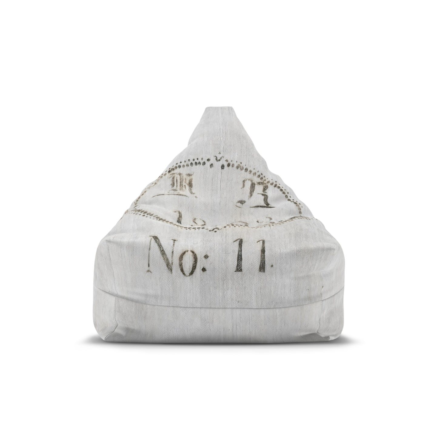 Bean Bag Chair Cover - Antique European Grain Sack Design