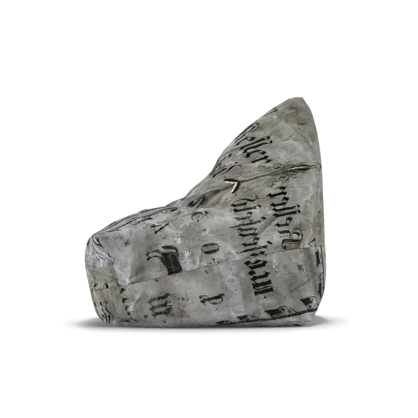 Distressed Antique Grain Sack Print Bean Bag – Shabby Chic Comfort