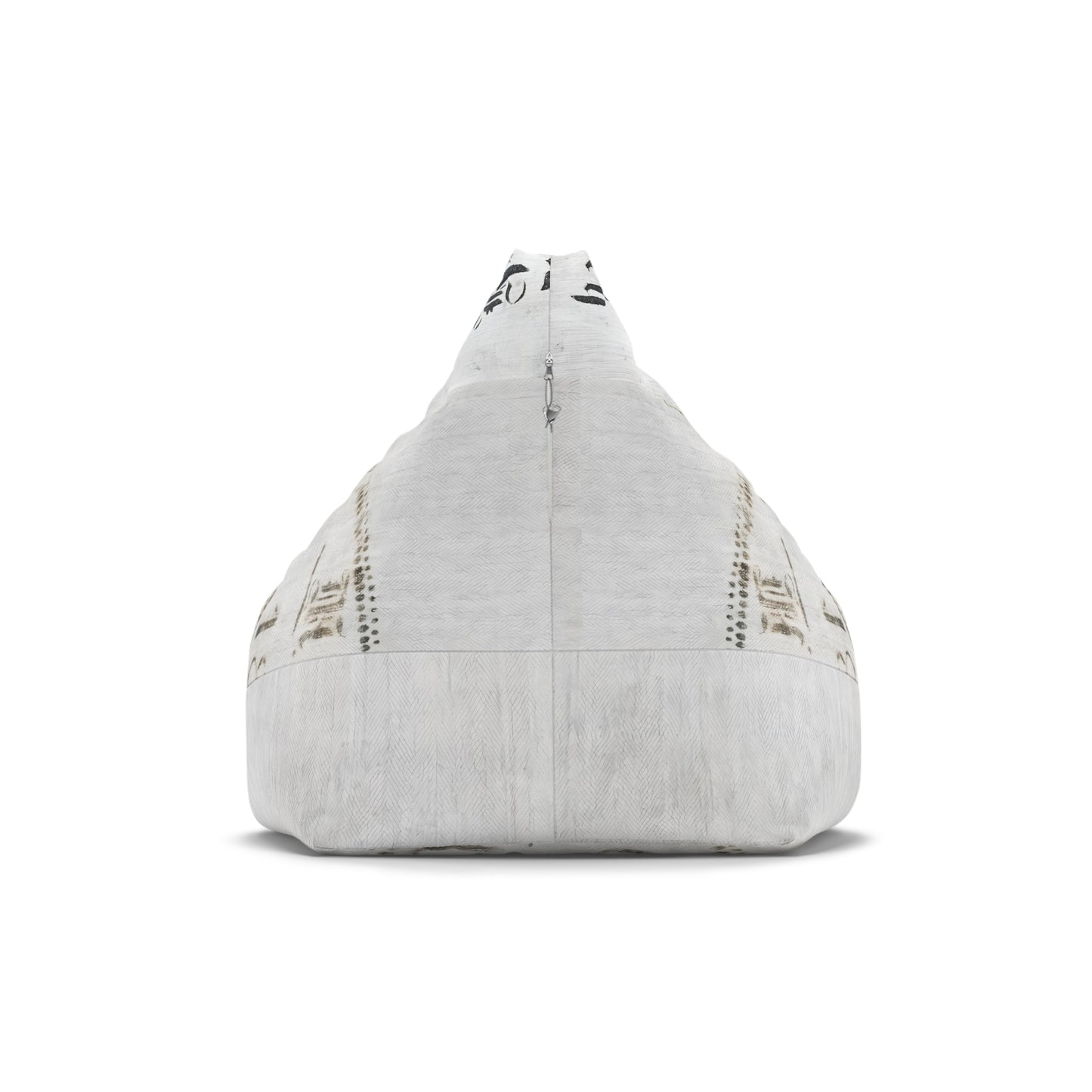 Rustic French Grain Sack Bean Bag Chair Cover for Cozy Living Spaces