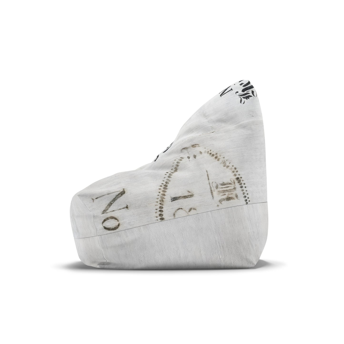 Rustic French Grain Sack Bean Bag Chair Cover for Cozy Living Spaces