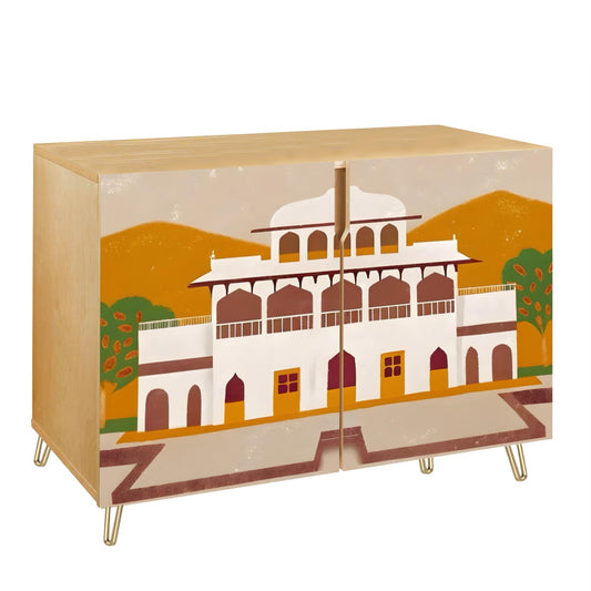 🌾 Hacienda Cabinet – Earthy Architectural Elegance with Mexican Heritage Influence