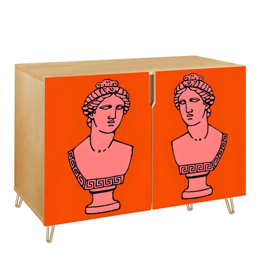 Modern Muses: Art-Inspired Cabinets with Classical & Tropical Greco Vibes